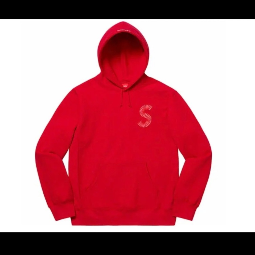 Supreme s logo hooded sweatshirt